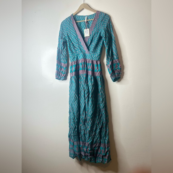 RAGA by Anthropologie Split Front Geometric Maxi Dress - Picture 6 of 14